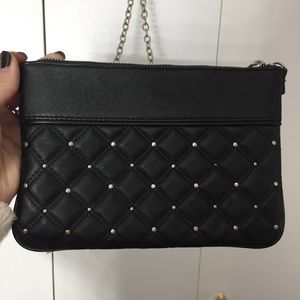 Small black & silver crossbody